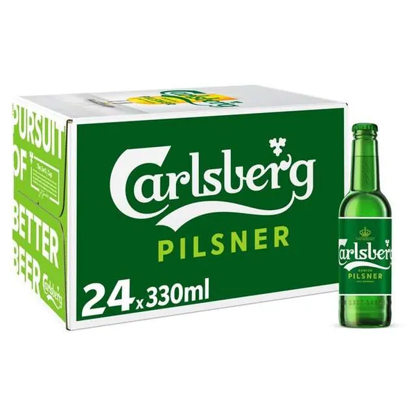 CARLSBERG 330ml — hurtowo, napoje alkoholowe, Francoalva Sp. z o.o., Warszawa