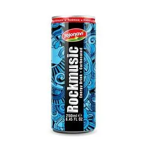 Rockmusic Carbonated Energy, 250ml — hurtowo, napoje i energetyki, Francoalva Sp. z o.o., Warszawa