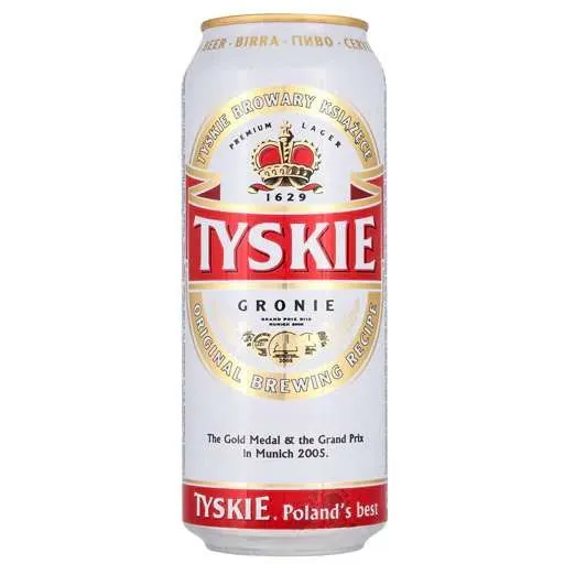TYSKIE 500ml — hurtowo, napoje alkoholowe, Francoalva Sp. z o.o., Warszawa